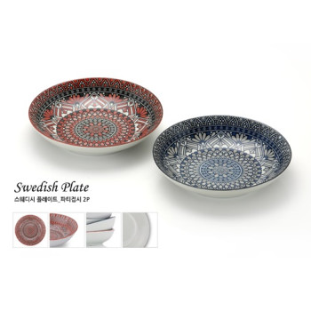 리빙아트 디오바코 스웨디시 파티접시 2P