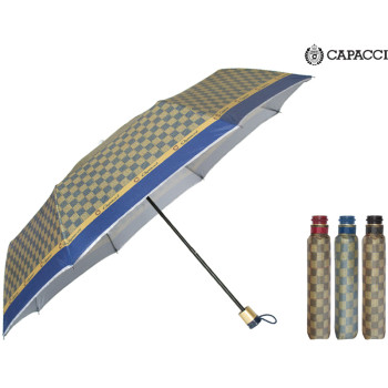 가파치 체크실버 3단우산