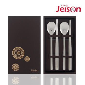 [제이손]고급 직사각형 젓가락 2인 수저세트(SA4)