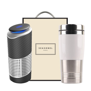 시즈넬 선물세트 공기청정기+럭셔리 텀블러