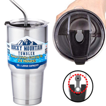 [무지]  록키마운틴 정품 이중 진공텀블러(밀폐+빨대뚜껑) 900ml