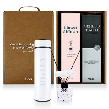 레스쁘리 고급 디퓨저세트 G (디퓨저(120ml)+텀블러(제네시스))