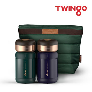 트윙고 마리노 더블 보온죽통 도시락세트 1200ml