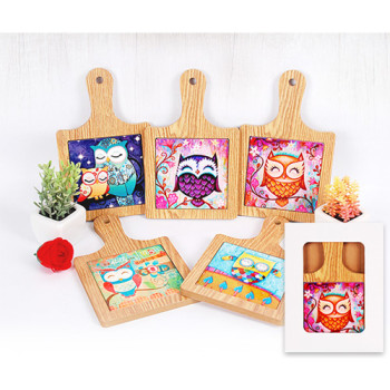 원목st.부엉이냄비받침