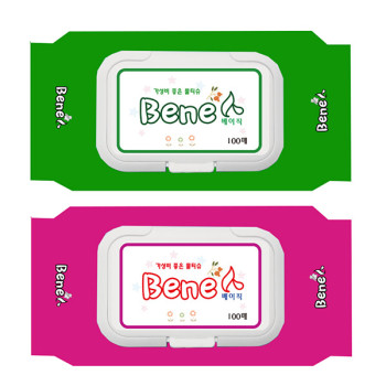 매직배내인물티슈100매/캡형리필형 판촉홍보