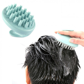 실리콘 두피마사지 샴푸브러쉬 실리콘타입 헤어브러쉬