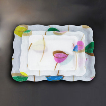 아크릴 연실 웨이브쟁반 3p