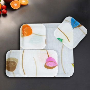 아크릴 연실 정사각쟁반 4p