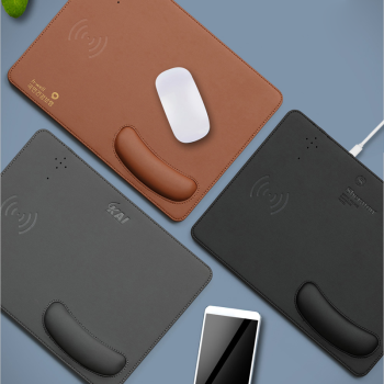 헬프맨 손목보호 마우스패드 고속 무선충전기