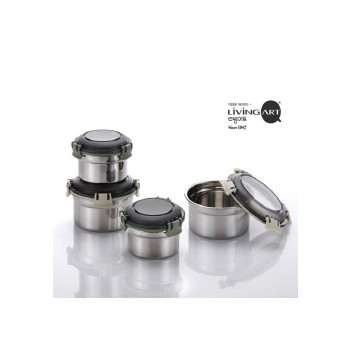 디오바코 스테인레스 밀폐용기 4종