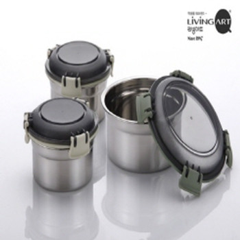 디오바코 스테인레스 밀폐용기 3종