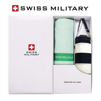 스위스밀리터리 5단수동 네이비스트라이프 + 120g면사타올 세트