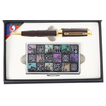 소유웬지우드펜+신문자도자개명함