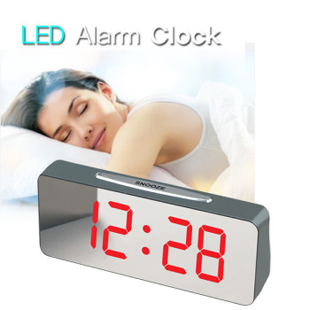 매직 LED 알람미러시계 VST-763Y/탁상시계/건전지