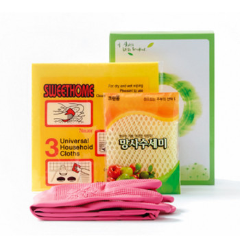 크린홈 수세미 고무장갑 행주