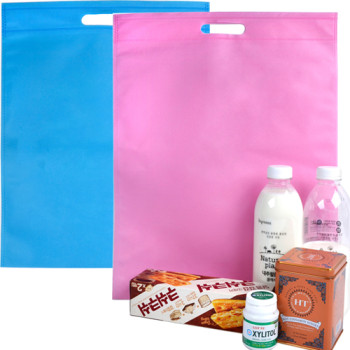 파스텔 부직포가방 베이직 중