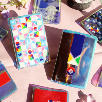 메이드인 태극기 홀로그램 여권지갑