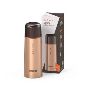 키친아트  보냉보온 350ml 라팔 골드메탈
