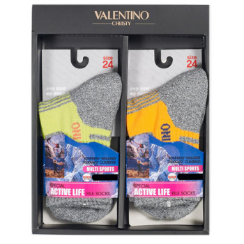 발렌티노 기능성 중목 등산양말(여) 2족세트