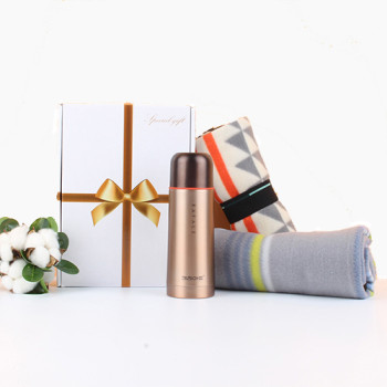 메탈 보온병 350ml+무릎담요 2종세트