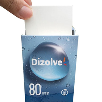 디졸브 세탁세제 박스형 무향,린넨향 80P
