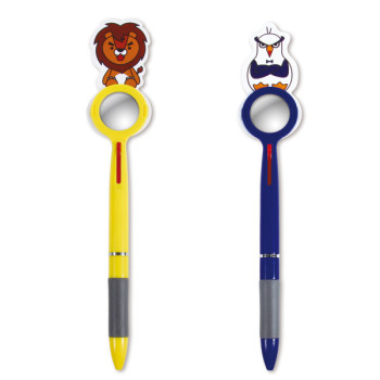2색 캐릭터PR펜小 돋보기형