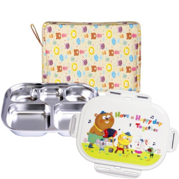 어린이해피데이 락 도시락세트(주머니포함)