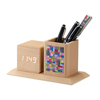 M자개ELED 다용도나무시계