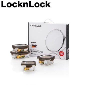 [밀폐용기]락앤락 유로글라스 세트 플래티늄 3호