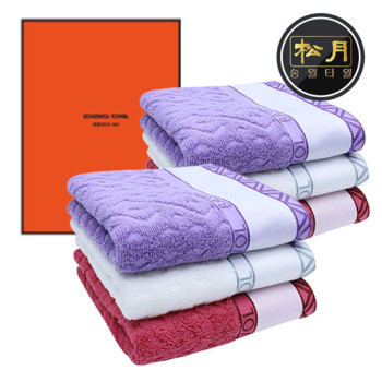 송월 에스닉전사타올  풀컬러인쇄 2P 풀세트