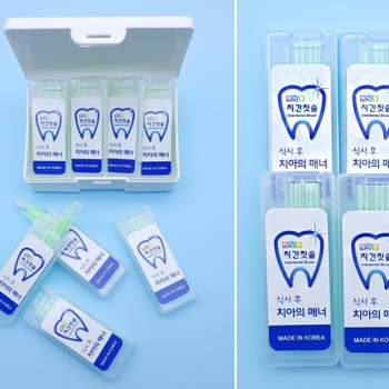 치아구급함_치간4p세트/국내산/칫솔치약/여행/구강용품