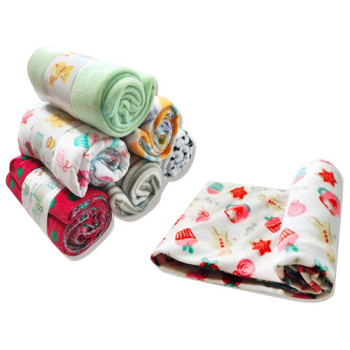 보송이 패턴담요