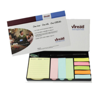 볼펜클립셋트점착메모함(특대018-100매)