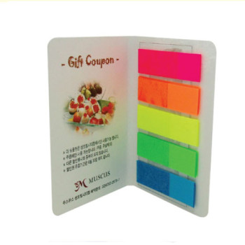 수첩형점착메모지-5색풀칼라필름지