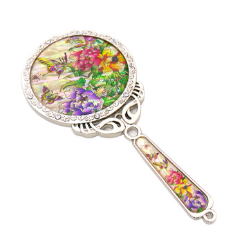 자개공주손거울(나비목단백)