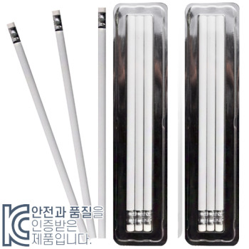 투명사각 백색원형지우개3p