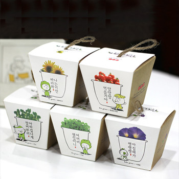 99.9% 싹이나는 미니화분 그린패밀리 식물키트-인쇄상품