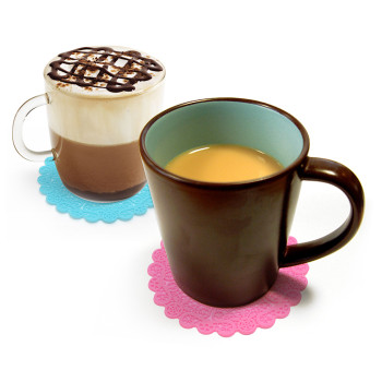 실리콘 컵받침(레이스)