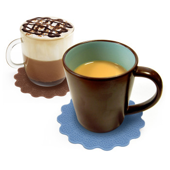 실리콘 컵받침(꽃잎)