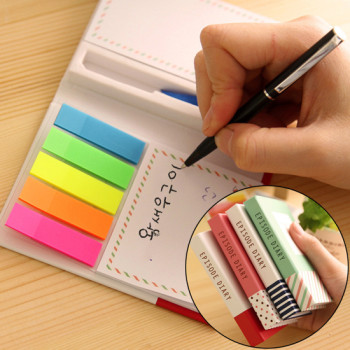 칼라점착 메모지+볼펜/메모수첩