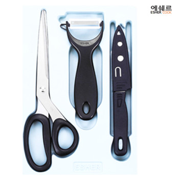 고급주방가위+야채칼+과도