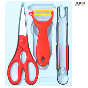 편한가위+프레쉬야채칼+집게