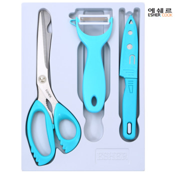 안전가위+프레쉬야채칼+과도