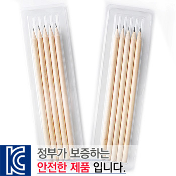 투명사각.원목양절연필5p