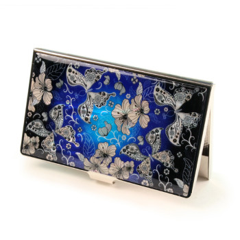 [명함지갑] 자개명함케이스(청나비꽃)