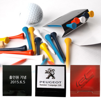 수첩형 골프 나무티 5P세트 / 그린보수기/ 골프공/ 자석티/ 볼마크/타