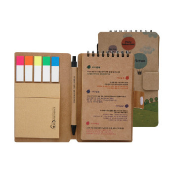 [1도]크라프트 만능스프링수첩(대) 5색플래그