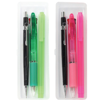 투칼라투명/스타사각형광펜/제도샤프세트