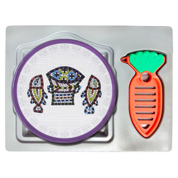 원형멜라민 냄비받침+당근야채칼