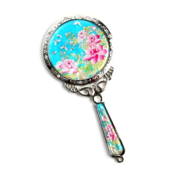 자개공주손거울-목단꽃